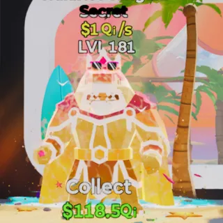 Fortnite Steal the Brainrot Tralalero Kingala Summer 1Qi/s Lvl 181