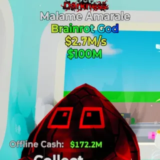 Fortnite Steal the Brainrot Malame Amarale 2.7M/s