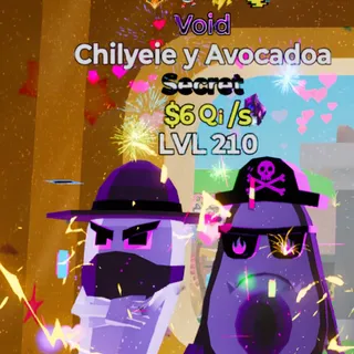 Fortnite Steal the Brainrot Chilyeie Y Avocadoa Void 6Qi/s Lvl 210 4 Traits