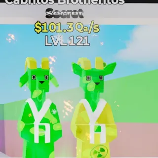 Fortnite Steal the Brainrot Cabritos Brotheritos Toxic 101.3Qa/s Lvl 121 2 Traits