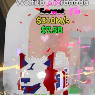 Fortnite Steal the Brainrot Wolfito Micronodo Football 3 Traits 310M/s