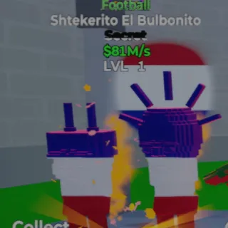 Fortnite Go Up for Brainrots Shtekerito El Bulbonito Football 81M/s Lvl 1