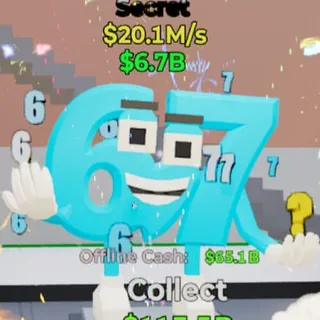 Fortnite Steal the Brainrot 67 20.1M/s