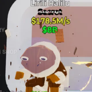 Fortnite Steal the Brainrot Lirili Ralilu Chocolate 178.5M/s
