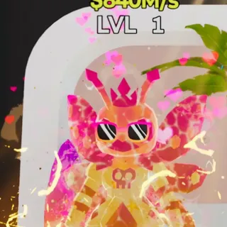 Fortnite Steal the Brainrot Scarabella Summer 2 Traits 840M/s Lvl 1