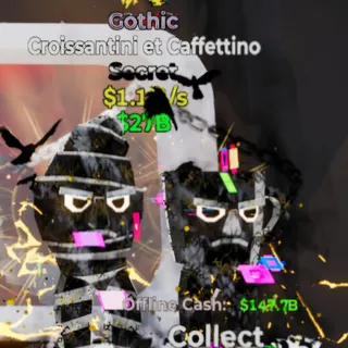 Fortnite Steal the Brainrot Croissantini Et Caffettino Gothic 2 Traits 1.1B/s