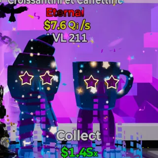 Fortnite Steal the Brainrot Croissantini Et Caffettine Rave 7.6Qi/s Lvl 211 1 Trait