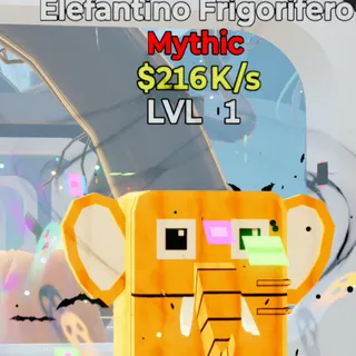 Fortnite Steal the Brainrot Elefantino Frigorifero Halloween 216K/s Lvl 1 1 Trait