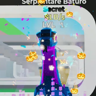 Fortnite Steal the Brainrot Serpientare Baturo Rave 1B/s Lvl 1 4 Traits