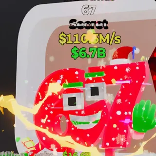 Fortnite Steal the Brainrot 67 Christmas 2 Traits 110.5M/s