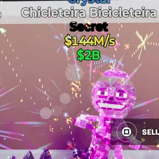 Fortnite Steal the Brainrot Chicleteira Bicicleteira Crystal 144M/s