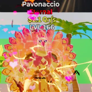Fortnite Steal the Brainrot Pavonaccio Summer 2.1Qi/s Lvl 166 4 Traits