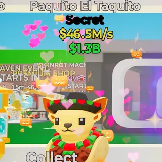 Fortnite Steal the Brainrot Paquito El Taquito 46.5M/s