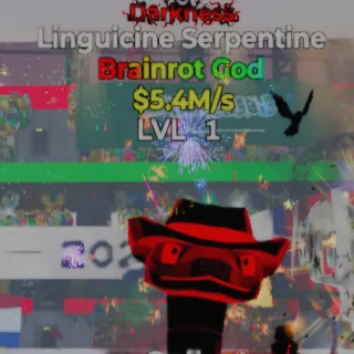 Fortnite Steal the Brainrot Linguicine Serpentine Darkness 5.4M/s Lvl 1 3 Traits