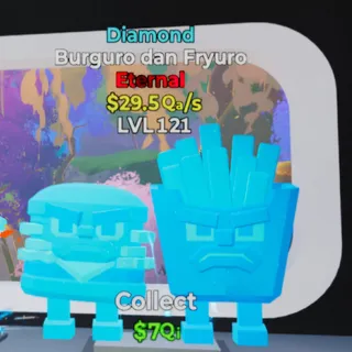 Fortnite Steal the Brainrot Burguro Dan Fryuro Diamond 29.5Qa/s Lvl 121