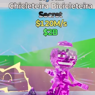 Fortnite Steal the Brainrot Chicleteira Bicicleteira Crystal 120M/s