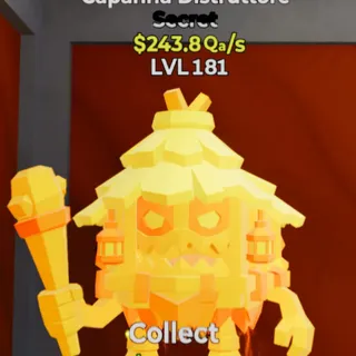 Fortnite Steal the Brainrot Capanna Distruttore Gold 243.8Qa/s Lvl 181