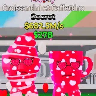 Fortnite Steal the Brainrot Croissantini Et Caffettino Lovely 682.5M/s
