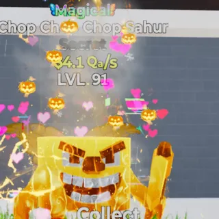 Fortnite Steal the Brainrot Chop Chop Chop Sahur Magical 4.1Qa/s Lvl 91 5 Traits