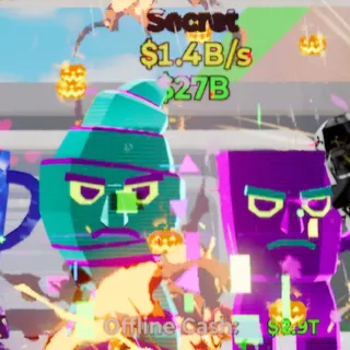 Fortnite Steal the Brainrot Croissantini Et Caffettino Neon 4 Traits 1.4B/s