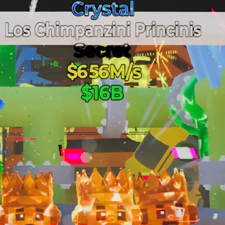 Fortnite Steal the Brainrot Los Chimpanzini Principinis Crystal 656M/s