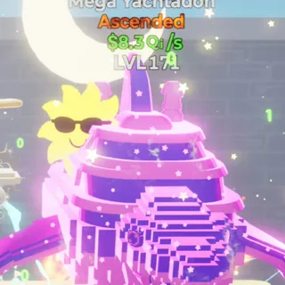 Fortnite Go Up for Brainrots Mega Yachtadon Dreamy 4 traits 8.3Qi/s lvl 171
