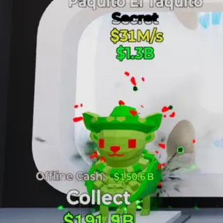 Fortnite Steal the Brainrot Paquito El Taquito 31M/s