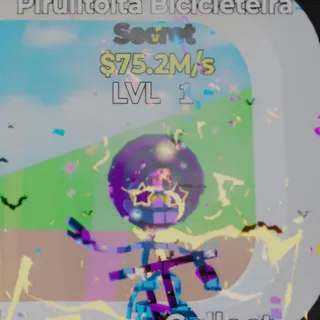Fortnite Steal the Brainrot Pirulitoita Bicicleteira Rave 75.2M/s Lvl 1 4 Traits