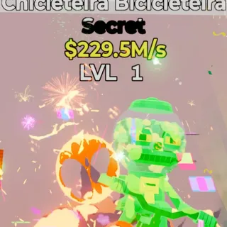 Fortnite Steal the Brainrot Chicleteira Bicicleteira Toxic 229.5M/s Lvl 1 5 Traits
