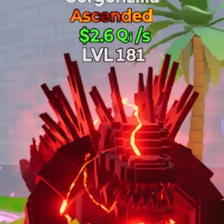 Fortnite Go Up for Brainrots Gorgonzilla Bloodmoon 2.6Qi/s Lvl 181
