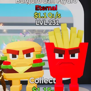 Fortnite Steal the Brainrot Burguro Dan Fryuro Default 1.1Qi/s Lvl 231