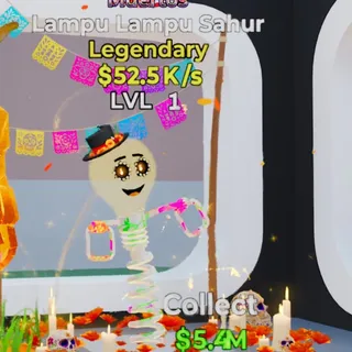 Fortnite Steal the Brainrot Lampu Lampu Sahur Muertos 52.5K/s Lvl 1 