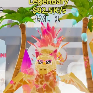 Fortnite Steal the Brainrot Dragonini Ananasini Summer 82.5K/s Lvl 1 1 Trait