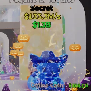 Fortnite Steal the Brainrot Paquito El Taquito Crystal 3 Traits 133.3M/s