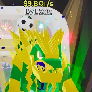 Fortnite Steal the Brainrot Gorgonzilla Football 9.8Qi/s Lvl 202 3 Traits