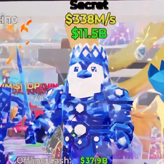 Fortnite Steal the Brainrot Penguini Armorini Kingini Crystal 338M/s