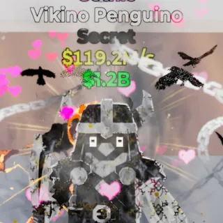 Fortnite Steal the Brainrot Vikino Penguino Gothic 3 Traits 119.2M/s