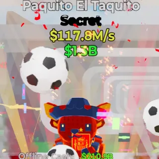 Fortnite Steal the Brainrot Paquito El Taquito Football 2 Traits 117.8M/s