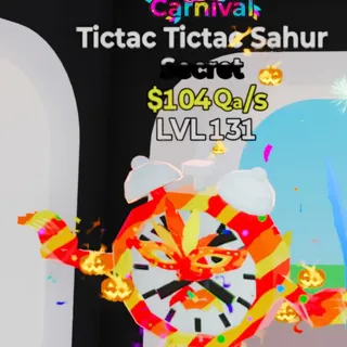 Fortnite Steal the Brainrot Tictac Tictac Sahur Carnival 104Qa/s Lvl 131 1 Trait