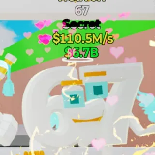 Fortnite Steal the Brainrot 67 110.5M/s