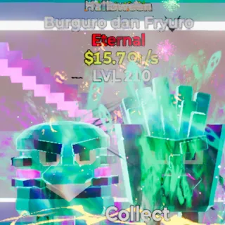Fortnite Steal the Brainrot Burguro Dan Fryuro Halloween 15.7Qi/s Lvl 210 4 Traits