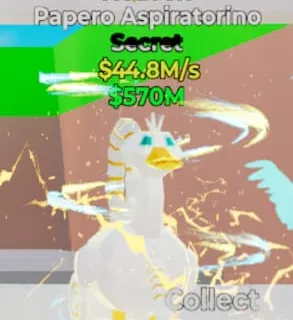 Fortnite Steal the Brainrot Papero Aspiratorino 44.8M/s
