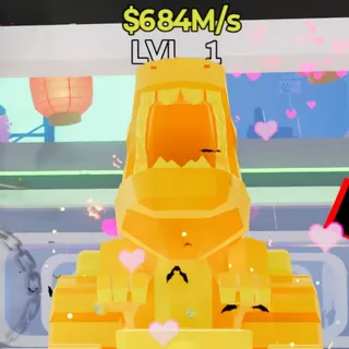 Fortnite Steal the Brainrot Tractoro Dinosauro Gold 684M/s Lvl 1 5 Traits