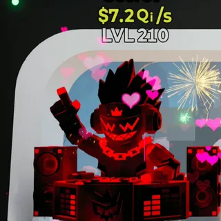 Fortnite Steal the Brainrot Disco Roller Darkness 7.2Qi/s Lvl 210 2 Traits