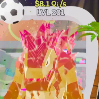 Fortnite Steal the Brainrot Gorgonzilla Summer 2 Traits 8.1Qi/s lvl 201