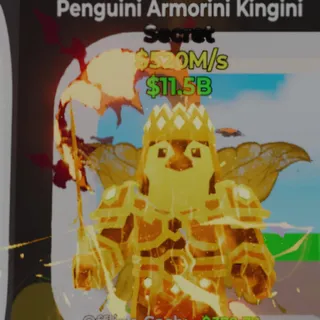 Fortnite Steal the Brainrot Penguini Armorini Kingini Magical 2 Traits 520M/s