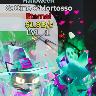 Fortnite Steal the Brainrot Gattino E Mortosso Halloween 1.9B/s Lvl 1 4 Traits