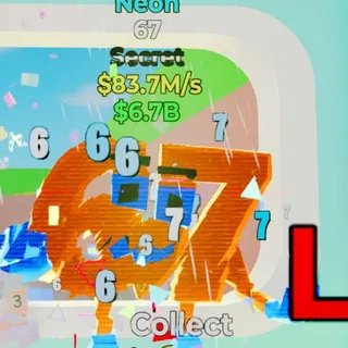 Fortnite Steal the Brainrot 67 Neon 83.7M/s