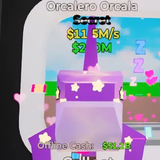 Fortnite Steal the Brainrot Orcalero Orcala Dreamy 11.5M/s