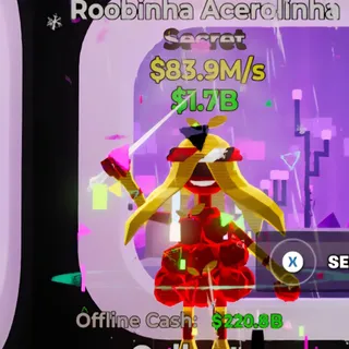 Fortnite Steal the Brainrot Roobinha Acerolinha 83.9M/s